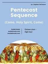 Pentecost Sequence Unison choral sheet music cover